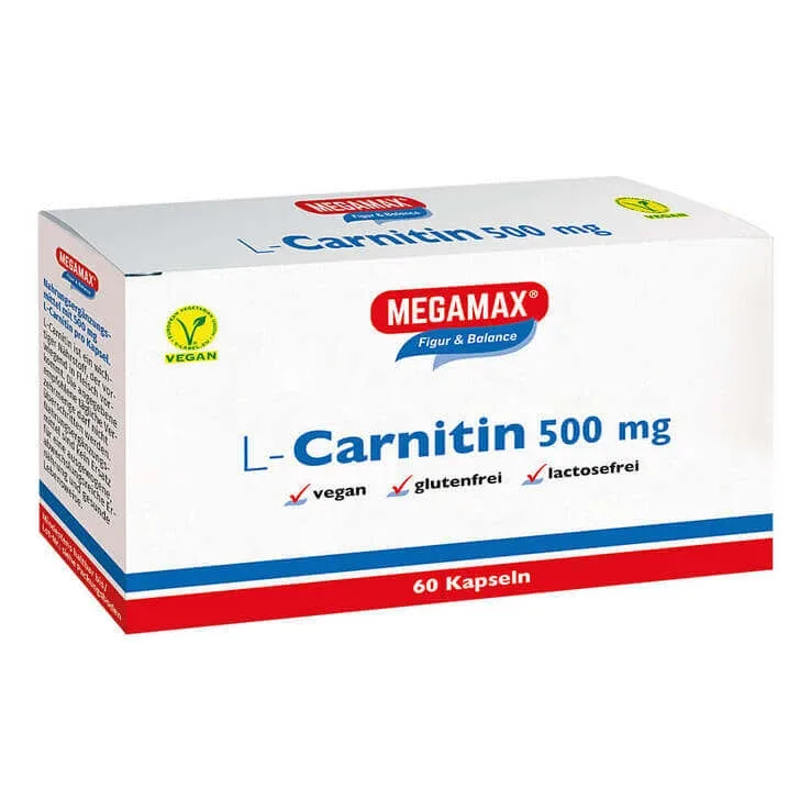 Megamax L-carnitină 500 mg, 60 de capsule — preț și oferte