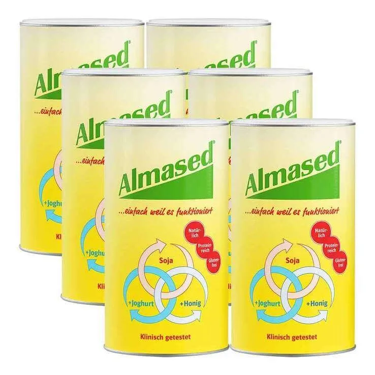Almased – Produs alimentar pe bază de proteine vegetale, 3 x 500 g pulbere — preț și oferte