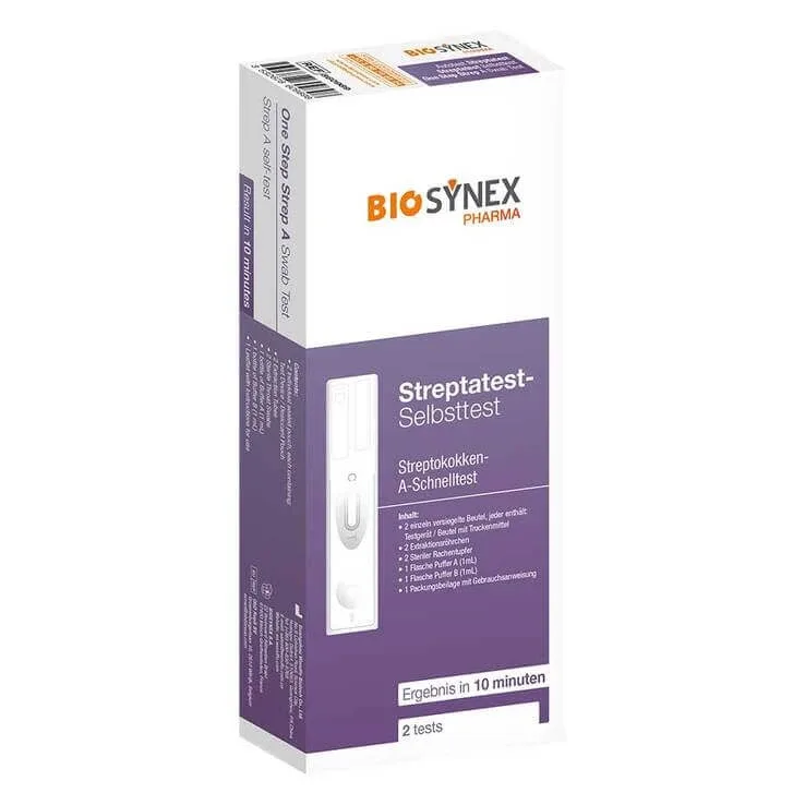 Streptatest – Test rapid pentru streptococi de tip A, pentru gât, 2 teste — preț și oferte