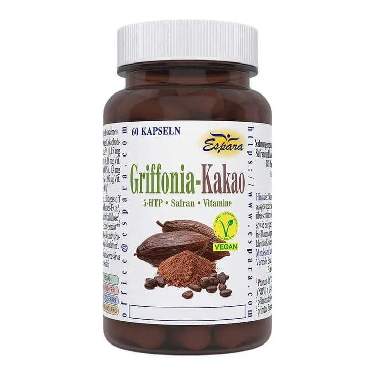 Capsule cu cacao și Griffonia, 60 de capsule — preț și oferte