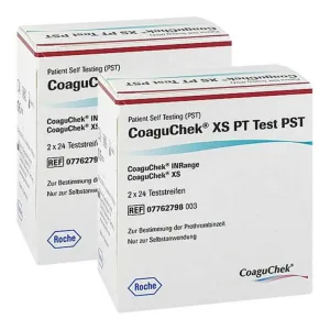 Coaguchek XS PT Test Pst, 2x48 benzi de testare
