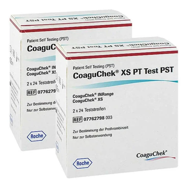 Coaguchek XS PT Test Pst, 2x48 benzi de testare — preț și oferte