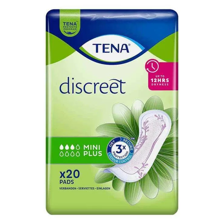 Absorbante TENA® discreet Mini Plus pentru incontinență, 6X20 buc. — preț și oferte