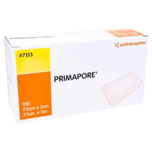 Pansament Primapore 5x7,2 cm, steril, pachet de 100 de pansamente