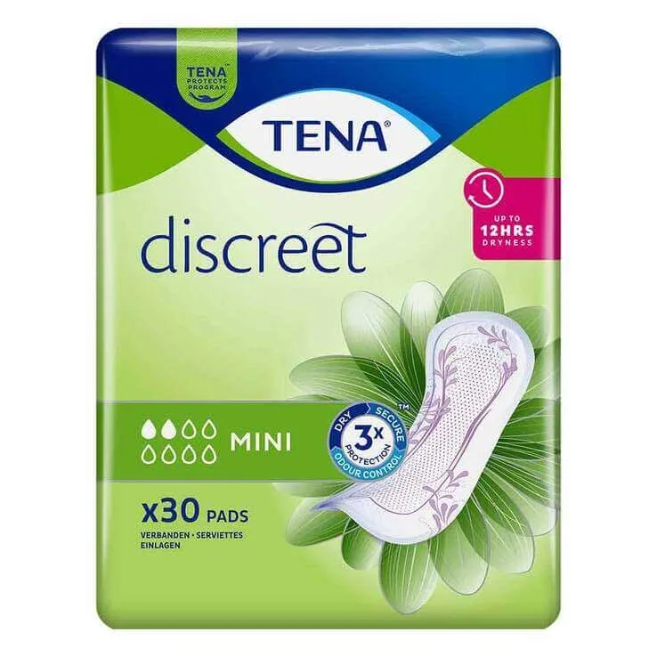 Absorbante TENA® discreet Mini pentru incontinență, 6 x 30 buc. — preț și oferte