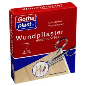 Gothaplast – Plasture elastic pentru răni, 8 cm x 1 m, tăiat, 1 buc.