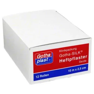 Gothaplast – Plasturi adezivi din material nețesut, 1,25 cm x 10 m, 24 de plasturi