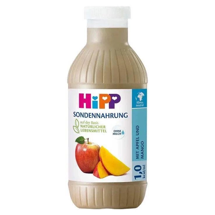 Hipp – Aliment pentru sondă cu aromă de mere și mango, sticle din plastic, 12 sticle a câte 500 ml — preț și oferte
