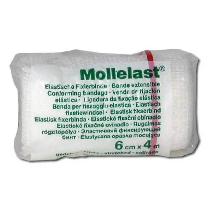 Mollelast 6 cm x 4 m, alb, 20 de bandaje — preț și oferte