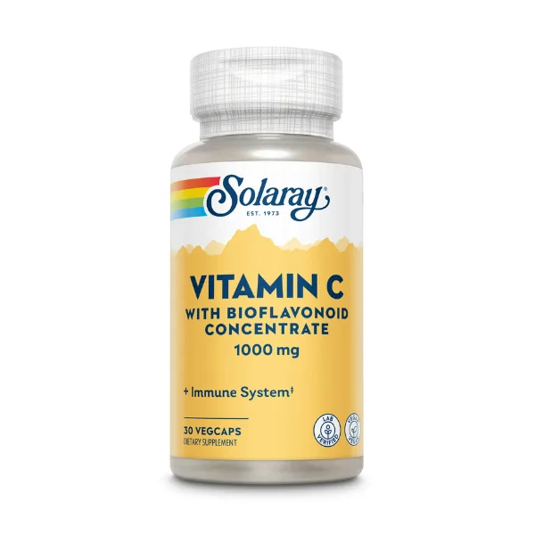 Solaray Vitamina C 1000 mg | 30 capsule vegetale SECOM — preț și oferte