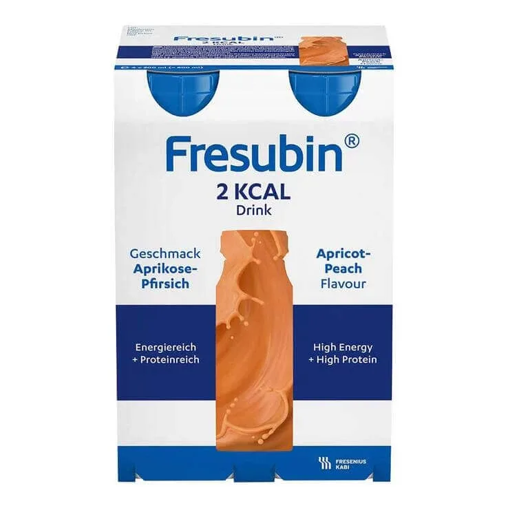 Fresubin 2 kcal băutură cu aromă de caise și piersici, 8X4X200 ml soluție — preț și oferte