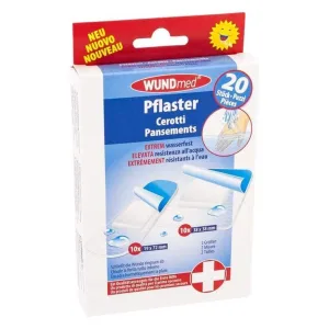 Plasturi extrem de rezistenți la apă, 2 dimensiuni, pachet de 20 de plasturi