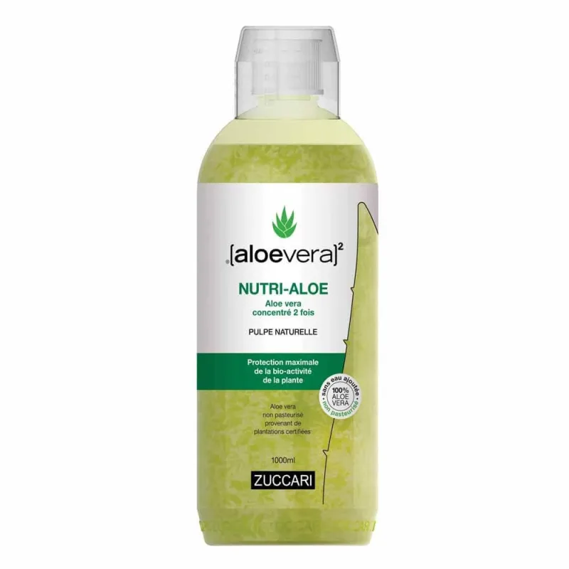 Naturancia [aloevera]2 Zuccari Nutri Suc de aloe vera pur nepasteurizat fără adaos de apă x 2 concentrate 1 litru — preț și oferte