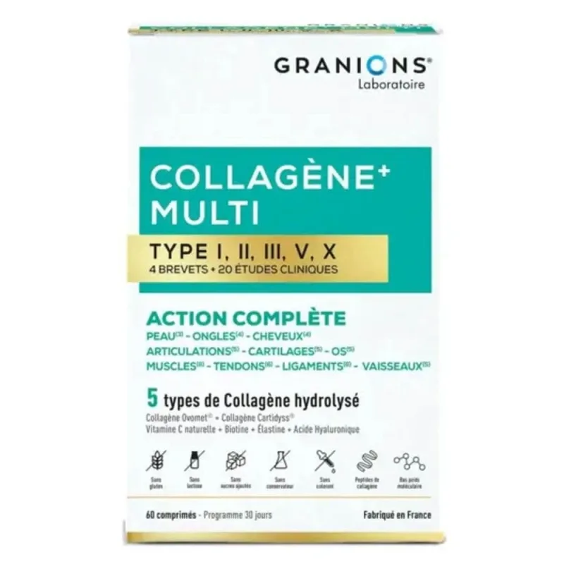 Granions Collagena Multi tip I-II-III-V-X 60 comprimate — preț și oferte