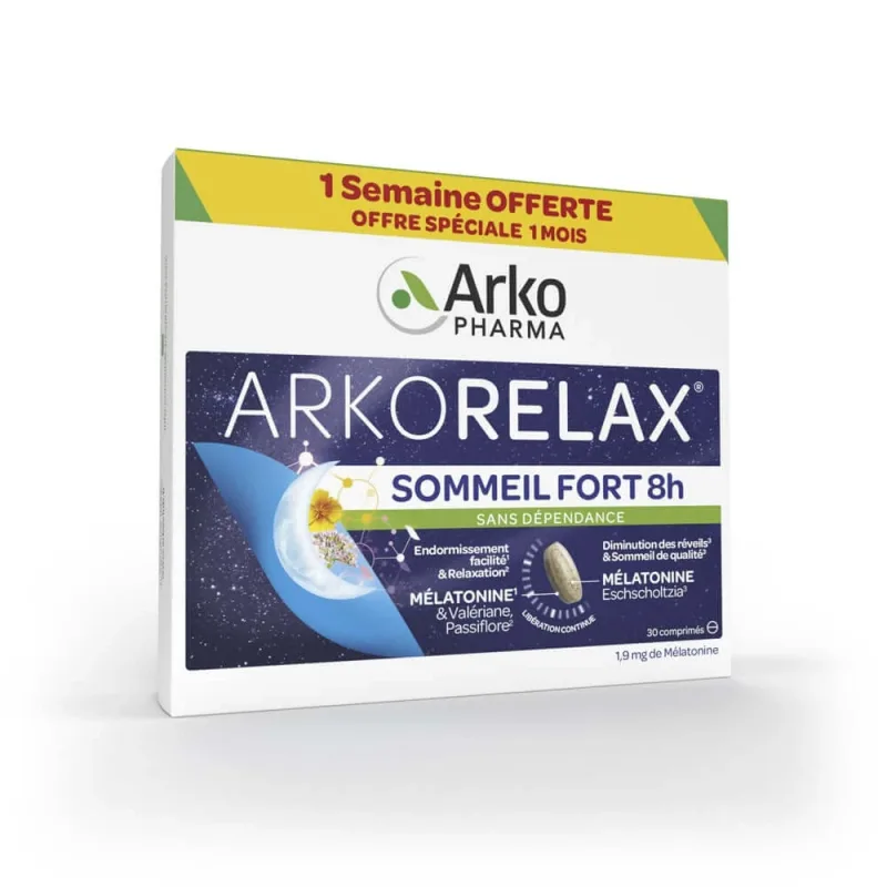Arkopharma Arkorelax Somn puternic 8h 30 comprimate — preț și oferte