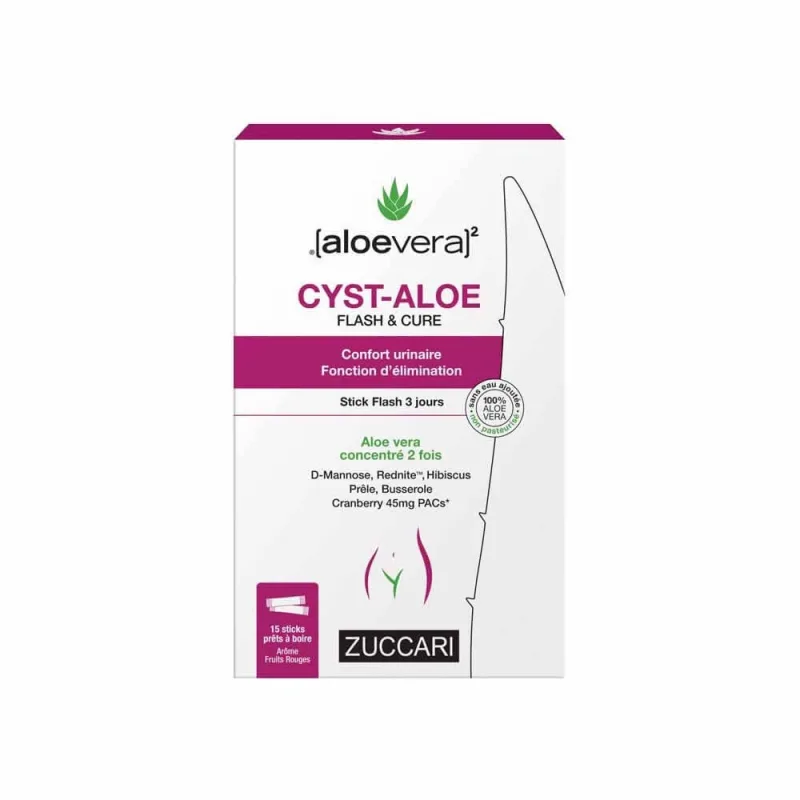 Naturancia [aloevera]2 Aloe Flash Chisturi & Cure Confort urinar x15 sticks — preț și oferte