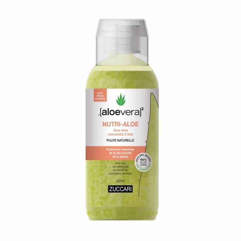 Naturancia [aloevera]2 Zuccari Nutri Pure Aloe Vera Juice 2x concentrat cu aromă de piersică 500ml — preț și oferte