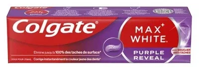 Colgate Max White Purple Reveal Pastă de dinți violetă 75 ml — preț și oferte