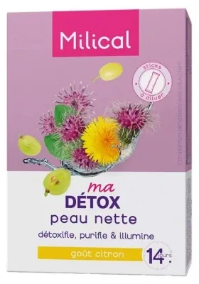 Milical „Ma Détox” Piele Curată, 14 stick-uri — preț și oferte