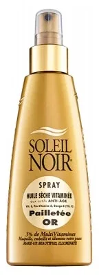 Soleil Noir Spray cu ulei uscat vitaminizat cu sclipici auriu 150 ml — preț și oferte