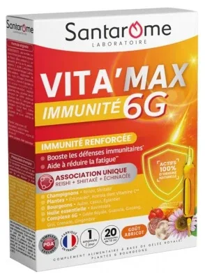 Santarome Vita'Max Imunitate 6G 20 fiole — preț și oferte