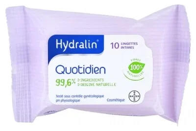 Hydralin Quotidien Șervețele intime 10 șervețele — preț și oferte