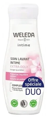 Weleda Gel de igienă intimă extra-delicat, set de 2 x 200 ml