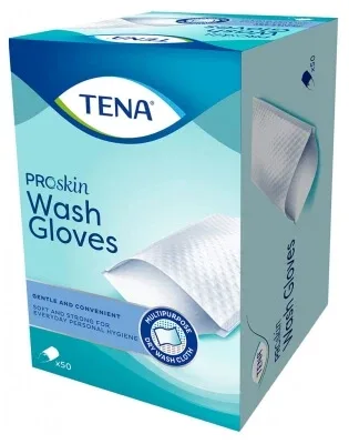 Tena ProSkin Wash Glove 50 de mănuși de toaletă — preț și oferte