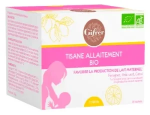 Gifrer Ceai pentru alăptare cu lămâie bio, 20 pliculețe