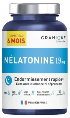 Granions Melatonină 1,9 mg 180 de comprimate