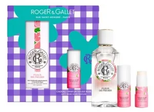 Roger & Gallet Fleur de Figuier Set cu apă parfumată cu efecte benefice 100 ml + parfum solid cu efecte benefice 5 g cadou