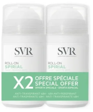 SVR Spirial Deodorant Antitranspirant 48H Roll-On Set de 2 x 50 ml