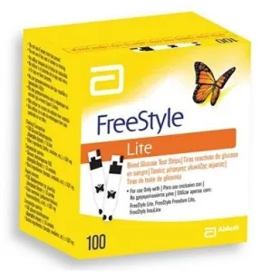 Benzi de testare a glucozei FreeStyle Lite, 100 buc