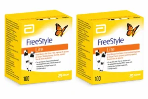 Benzi de testare a glucozei FreeStyle Lite, 2x100 buc