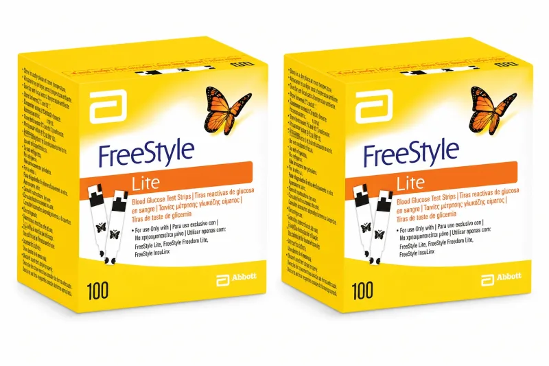 Benzi de testare a glucozei FreeStyle Lite, 2x100 buc — preț și oferte