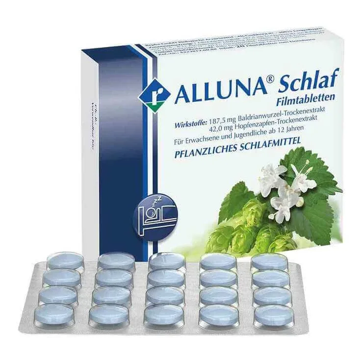 ALLUNA comprimate filmate pentru somn, 60 de comprimate filmate — preț și oferte