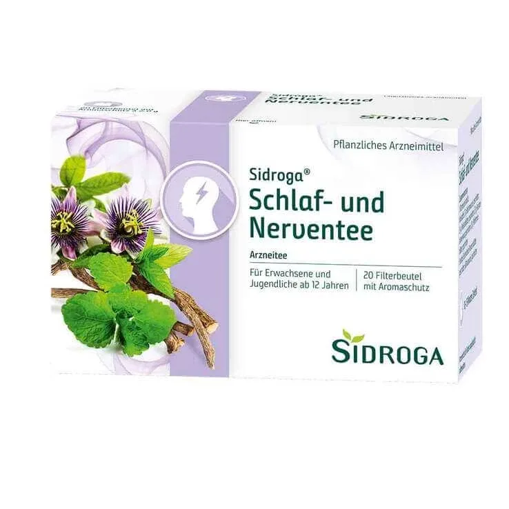 Ceai Sidroga pentru somn și nervi, pliculețe filtrante, 20 x 2,0 g ceai — preț și oferte