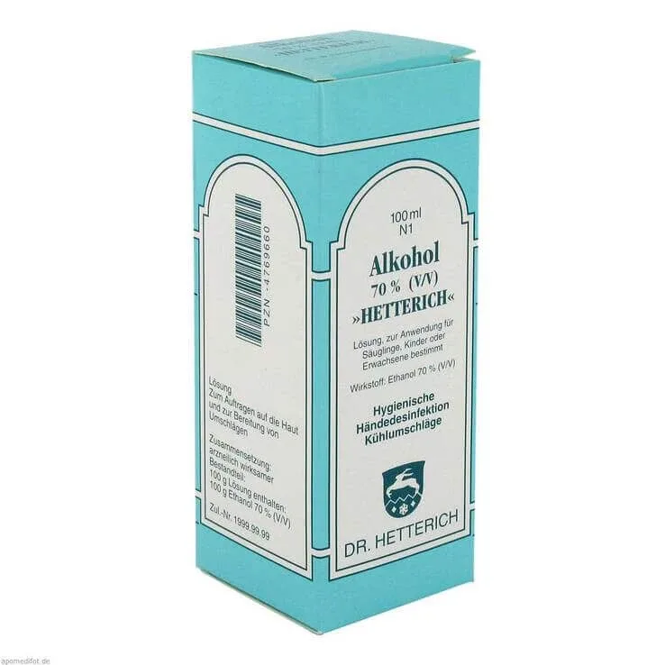 Alcool 70% v/v Hetterich, soluție de 200 ml — preț și oferte