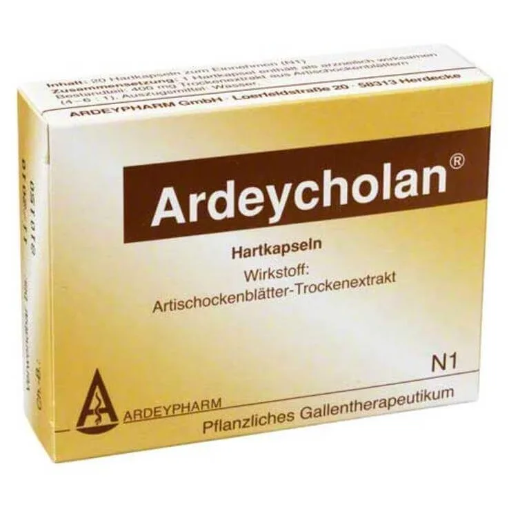 Ardeycholan, capsule dure, 20 de capsule — preț și oferte