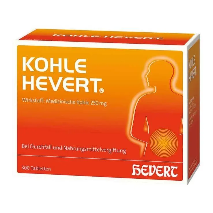 Comprimate de cărbune Hevert, 100 de comprimate — preț și oferte
