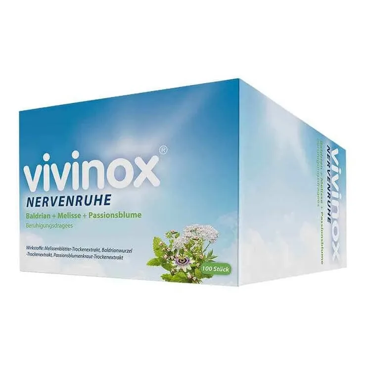 vivinox® Calm pentru nervi – comprimate calmante pentru stări de agitație și dificultăți de adormire, 40 de comprimate acoperite — preț și oferte
