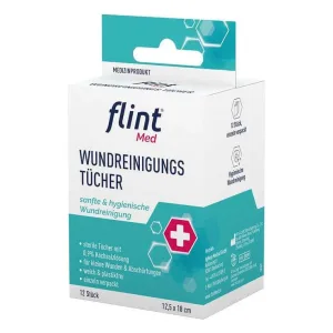 Șervețele sterile pentru curățarea rănilor Flint Med, 12,5 x 18 cm, pachet de 20 de șervețele