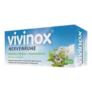 vivinox® Calm pentru nervi – pastile calmante pentru stări de agitație și dificultăți de adormire, 100 de comprimate acoperite