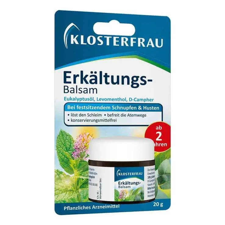 Balsam pentru răceală Klosterfrau, 20 g balsam — preț și oferte