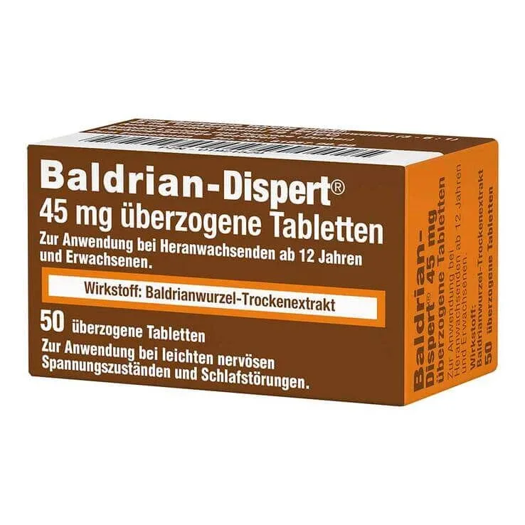 Valeriană Dispert 45 mg comprimate filmate, 50 buc. comprimate filmate — preț și oferte