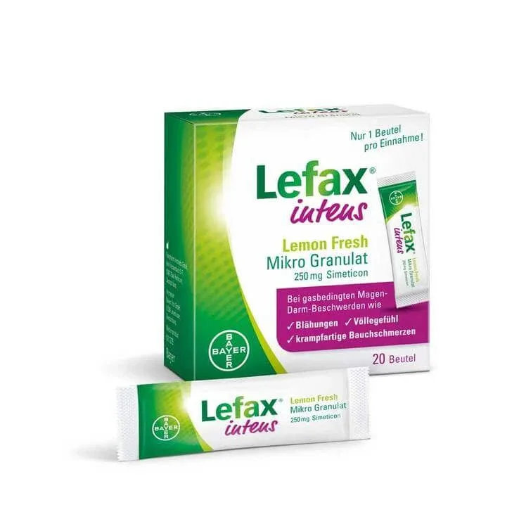 Lefax intens Lemon Fresh microgranule 250 mg simeticon, 50 de granule — preț și oferte