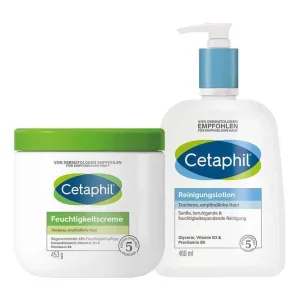 Set Cetaphil cu cremă și produs de curățare, pachet combinat cu 1 bucată
