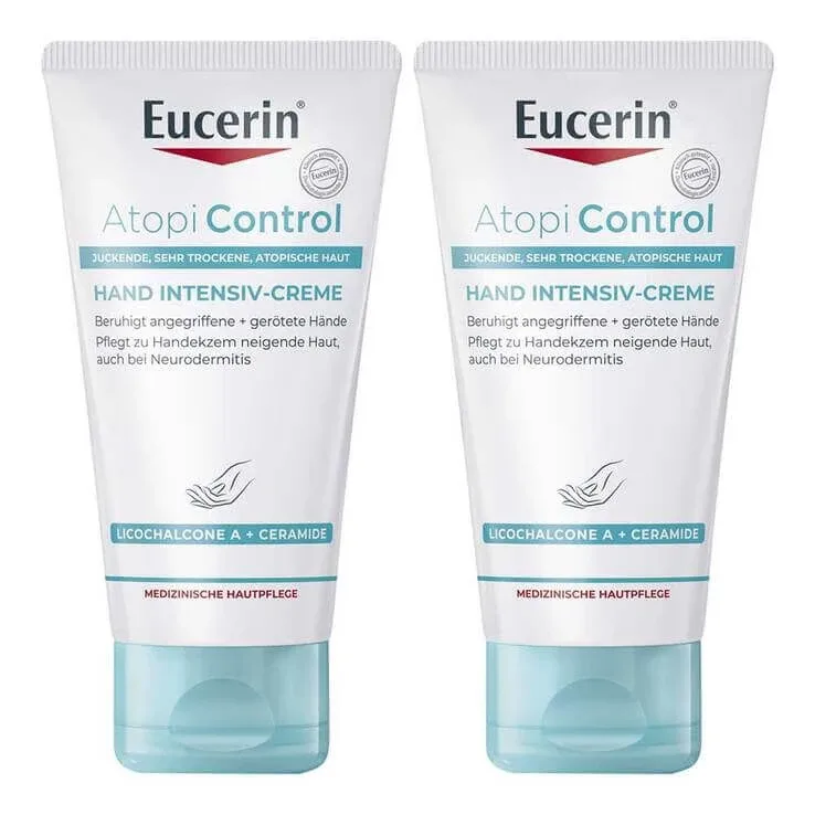 Eucerin Atopicontrol Cremă intensivă pentru mâini, 2x75 ml cremă — preț și oferte