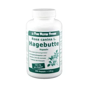 Capsule cu fructe de măceș 750 mg (Rosa canina L.), 200 de capsule