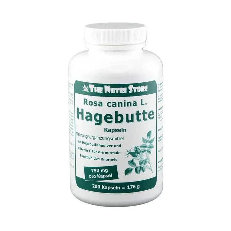 Capsule cu fructe de măceș 750 mg (Rosa canina L.), 200 de capsule — preț și oferte